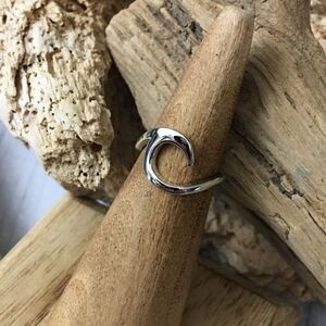 Sterling Silver Wave Toe Ring